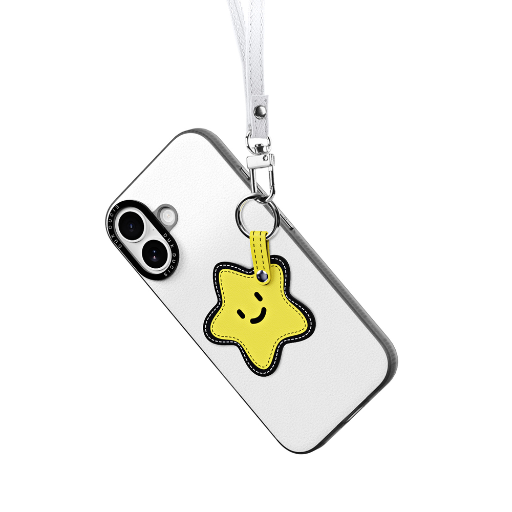 Чехол белого цвета (Star Edition) для iPhone 17, серия Luvy Series Case (со съемным ремешком) от Dux Ducis