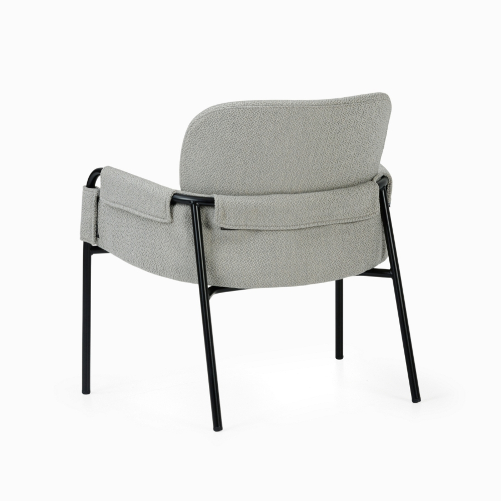 Кресло Claudio Lounge светло-серое