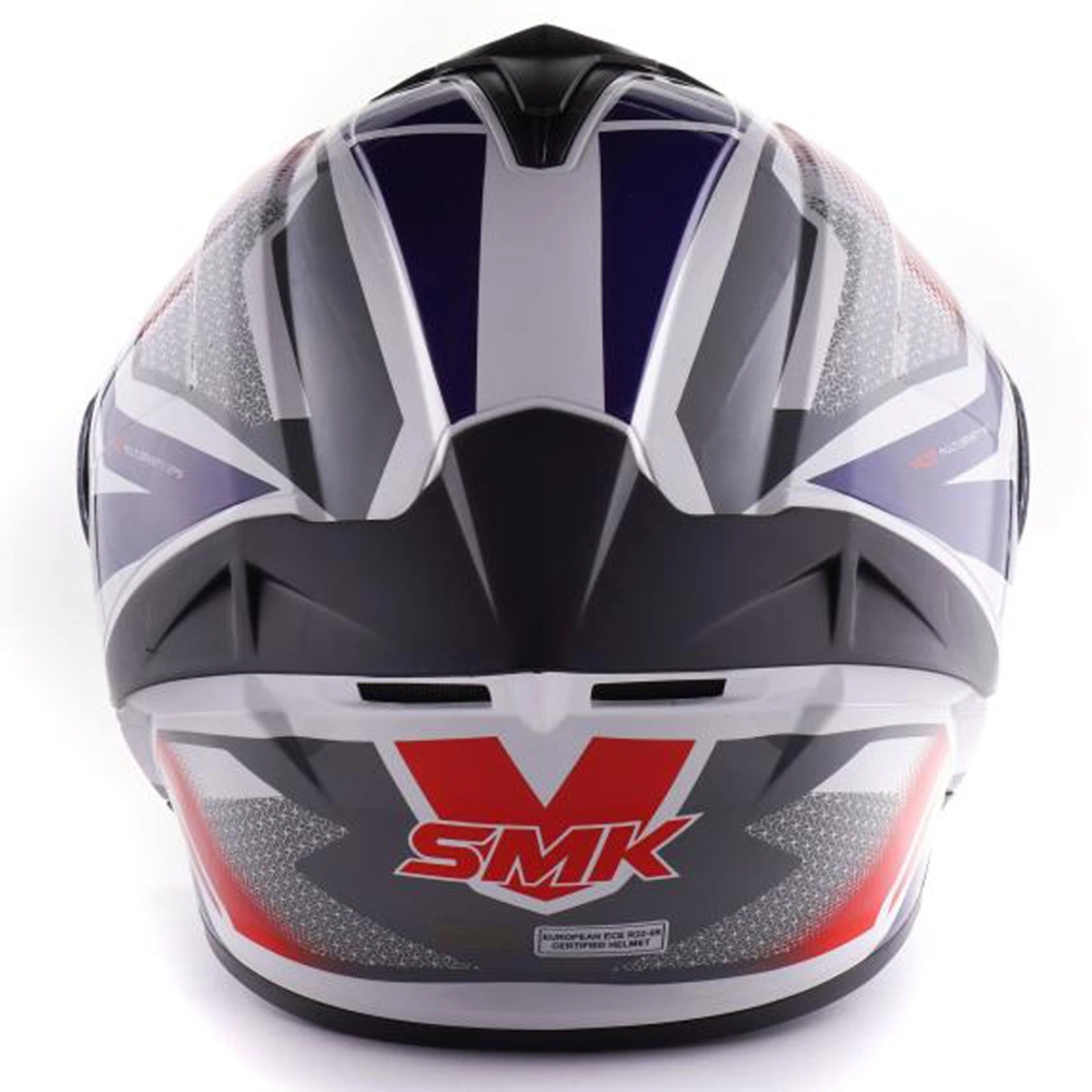 Шлем SMK TYPHOON THORN, цвет белый/синий/красный (L)