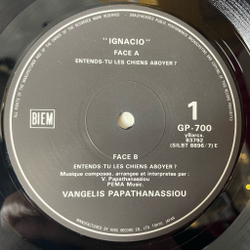 Винтажная виниловая пластинка LP Vangelis Papathanassiou Ignacio (Japan 1979) (Obi)