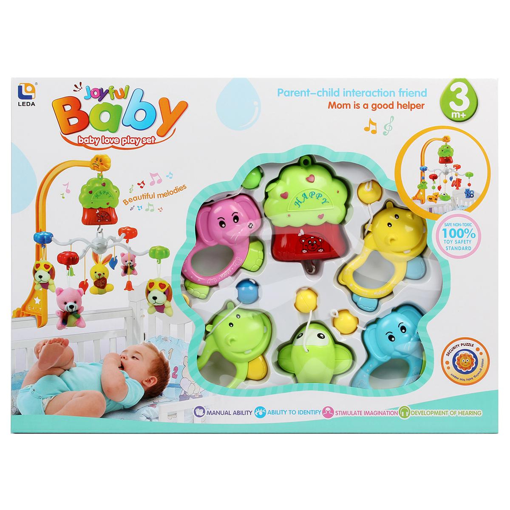 Карусель музыкальная для новорожденных, коробка D127