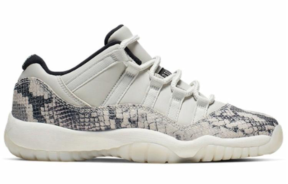 Кроссовки Jordan Air Jordan 11 Low Snakeskin Light Bone (Женская размерная сетка)