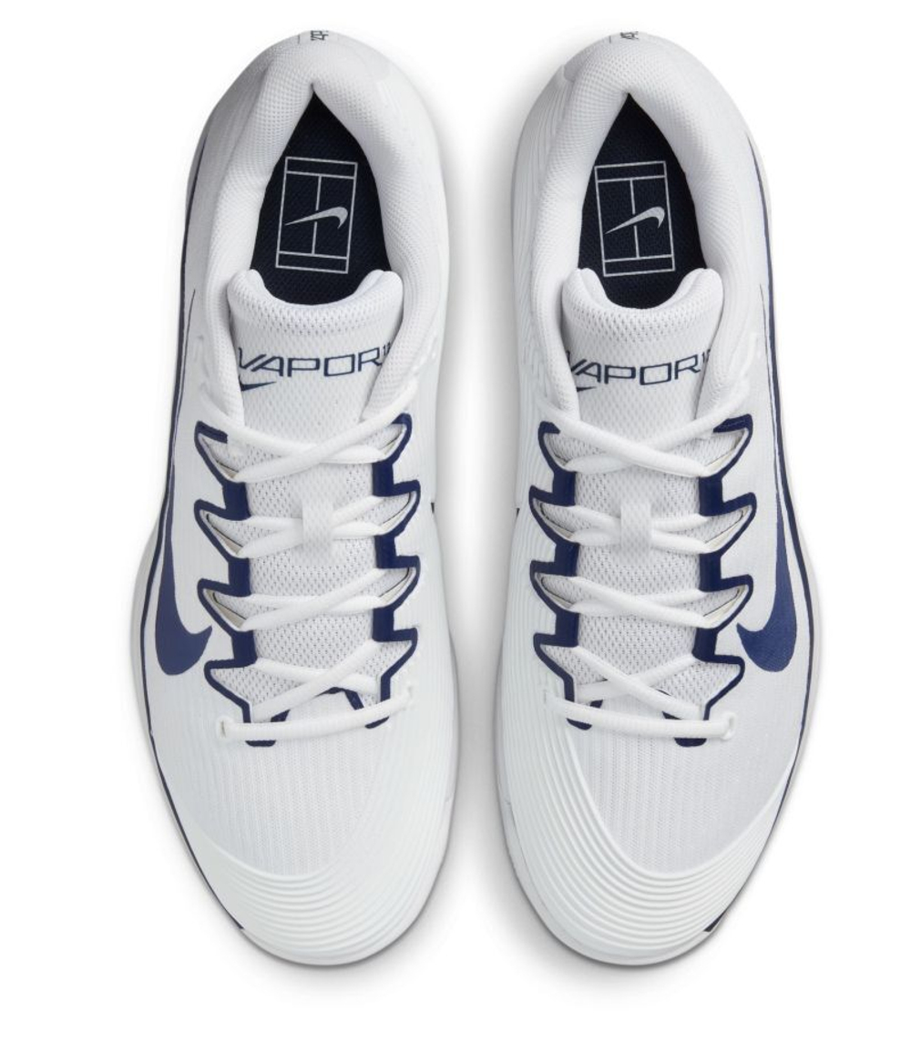Мужские кроссовки теннисные Nike Zoom Vapor 12 HC - white/white/midnight navy