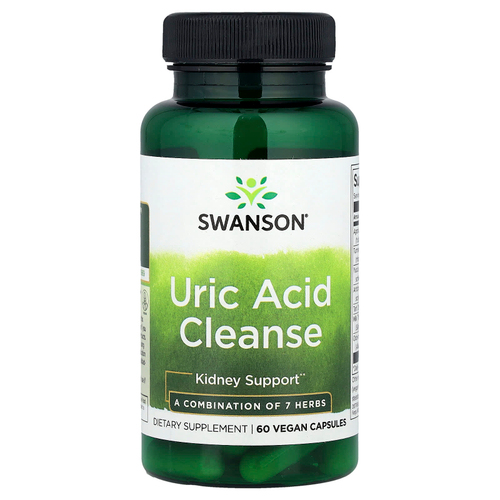 Swanson Vitamins, Очищение с мочевой кислотой, 60 веганских капсул