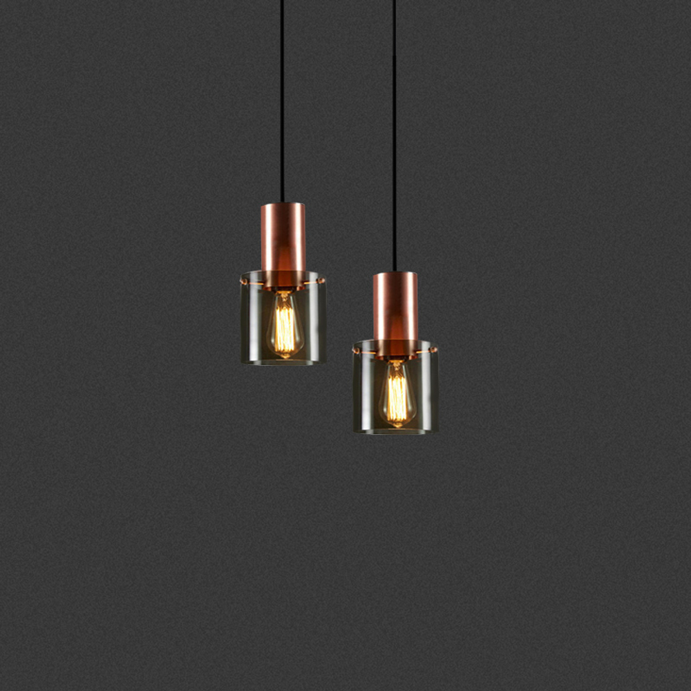 Pendant design lamp Bullet  (Smoky)