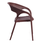 Кресло TINTO (mod. PC59) / 1 шт. в упаковке пластик,  60 х 63 х 83 см, Brown (коричневый) 14