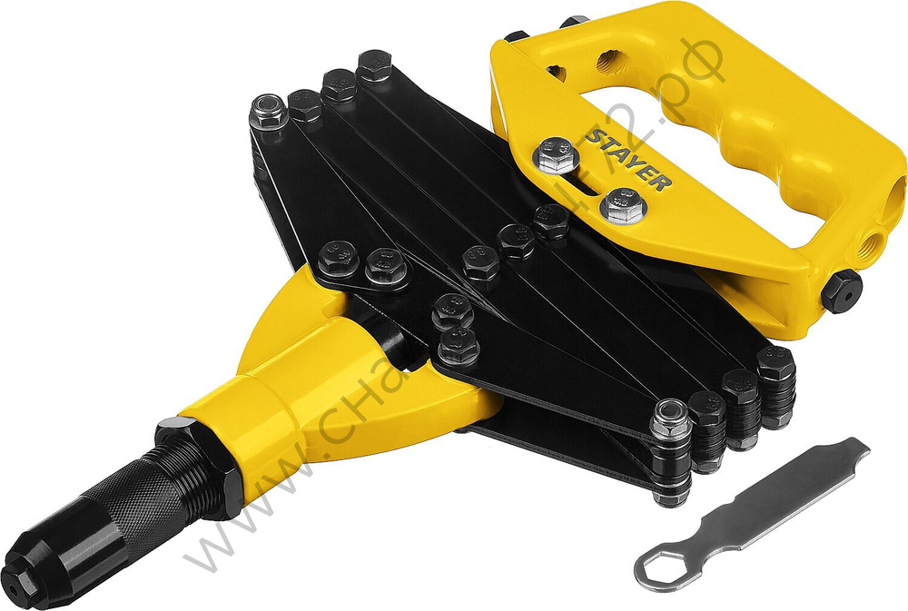 STAYER PRO-FIX 3.2-6.4 мм, рычажно-складной заклепочник, Professional (3115_z01)