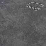 Stroeher - Keraplatte Roccia 845 nero 340x294x12 артикул 9340 - Клинкерная ступень - флорентинер