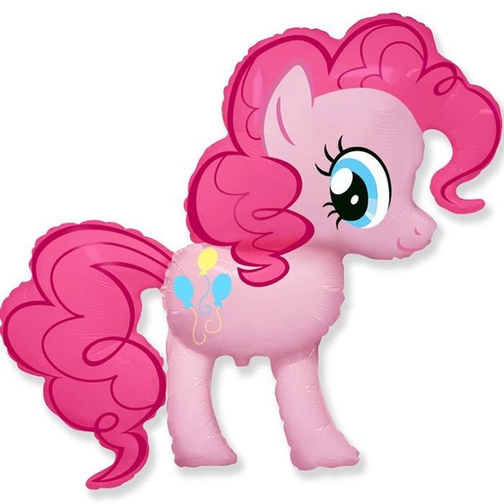 Шар-фигура, фольга, Пони Розовая / MLP Pinkie Pie (FM), 40/102 см