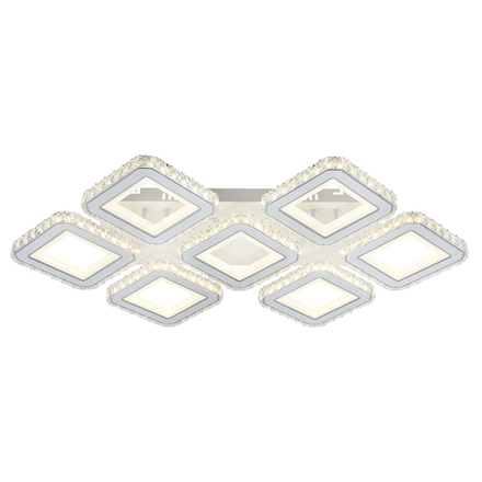 Светодиодный светильник 280Вт, 18900Лм, 3000К-6000К,Ra>80, ИК-пульт, плавная регулировка мощности, изменение цветовой температуры, ночник, металл/акрил, белый