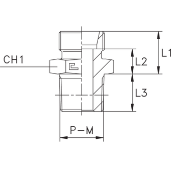 Штуцер FC DL42 NPT 1.1/2 (корпус)