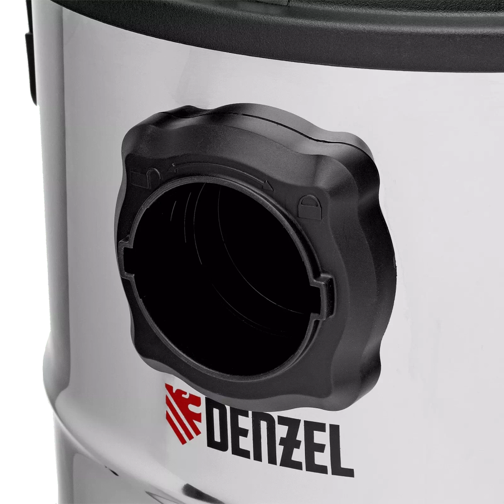 DENZEL Пылесос строительный LVC30 1400Вт бак 30л шланг 3м розетка с автосинхронизацией