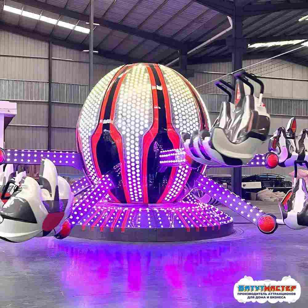 Детская карусель «Танец паука» 8 кабинок, 16 мест, 11×11×4 м