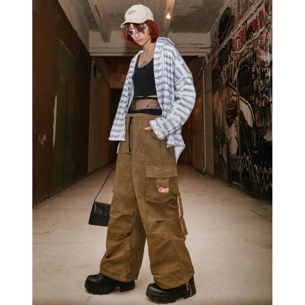 Брюки Хлопковые Карго Хаки - фото 2