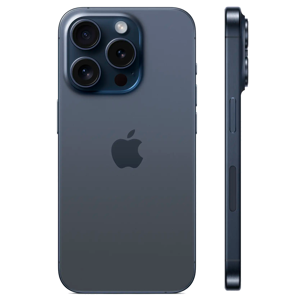 Смартфон Apple iPhone 15 Pro 128GB eSIM, Blue Titanium (Синий)