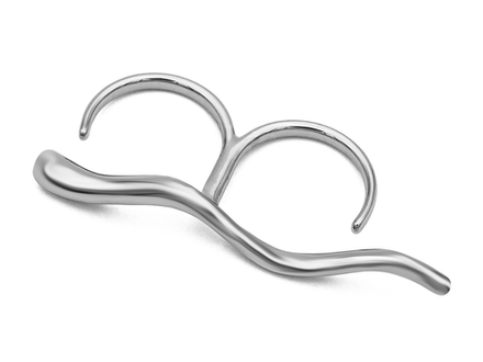 Кольцо на два пальца "Fluid"