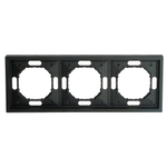 Рамка STEKKER, PFR00-5003-05 3-местная, серия Эмили, черный уголь, soft touch 49860