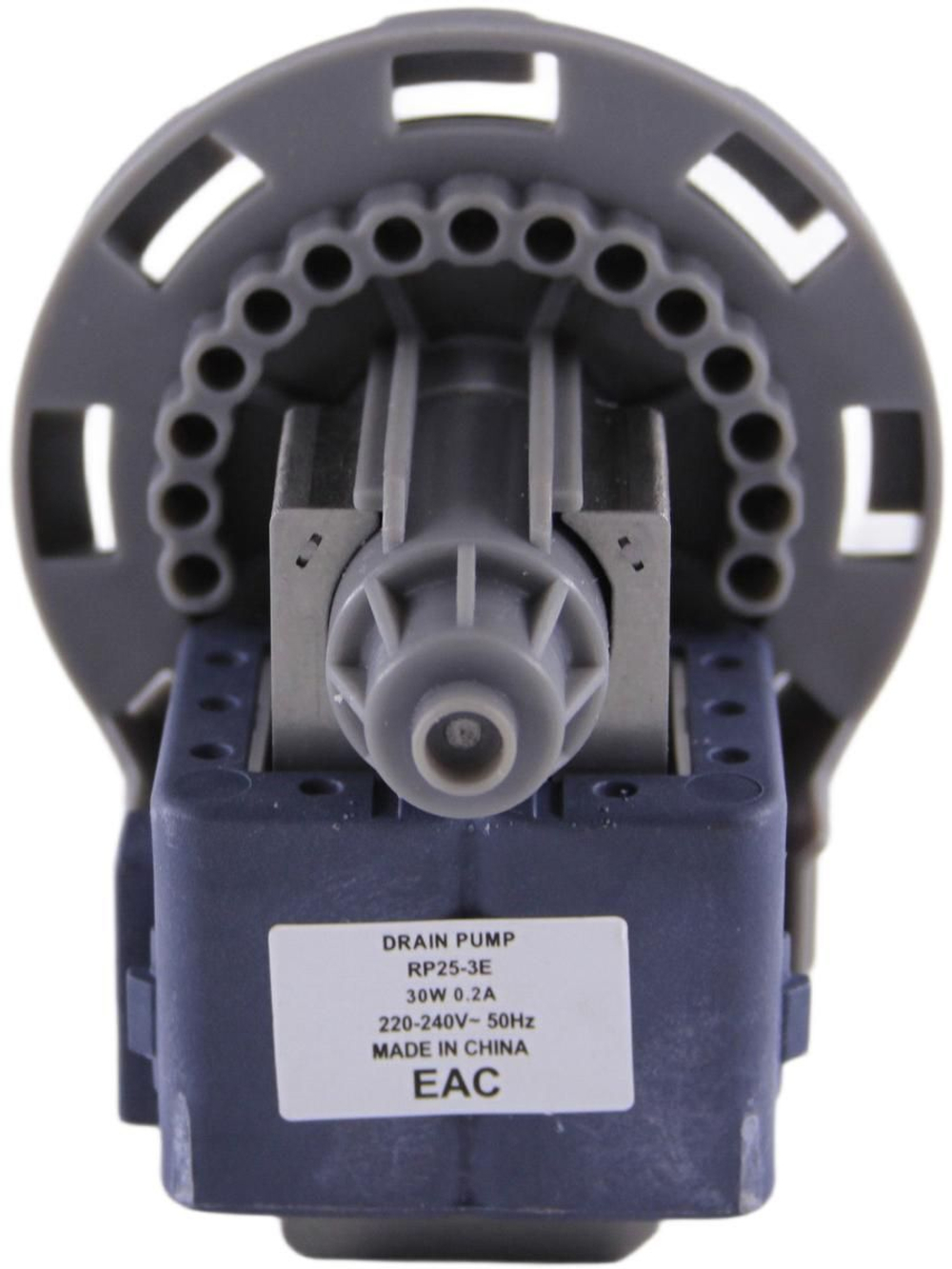 Насос для стиральной машины RP25-3E 30W (на 8 защелках, фишка вперед)