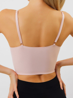 Бюстгальтер-топ с регулируемыми бретелями (Размер: M) (Цвет: черный)