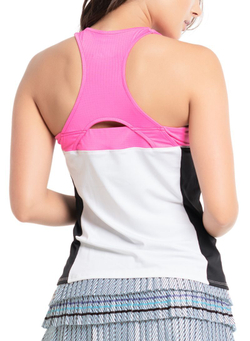 Топ теннисный Lucky in Love Prep It Up Scuba High Neck Tank - white
