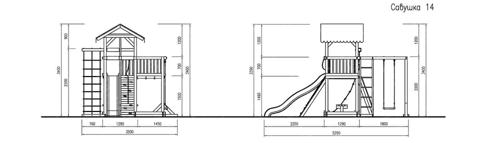 Детская площадка Савушка - 14