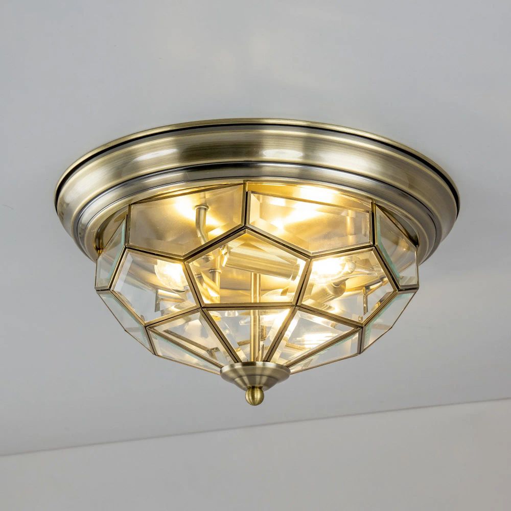 Citilux Витра-1 CL442530 Люстра потолочная витражная Бронза