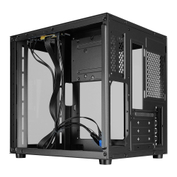 Корпус для компьютера Ginzzu V100 закаленное стекло 1*USB 3.0,1*USB 2.0, AU mATX