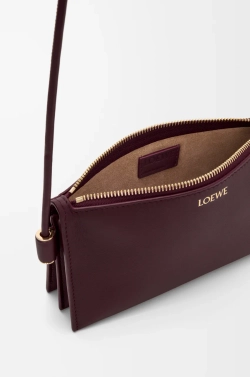 Loewe Сумка Joya из телячьей кожи наппа, бургунди