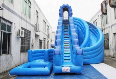 Надувная водная горка с бассейном «Жемчужина», 10*10*6 м