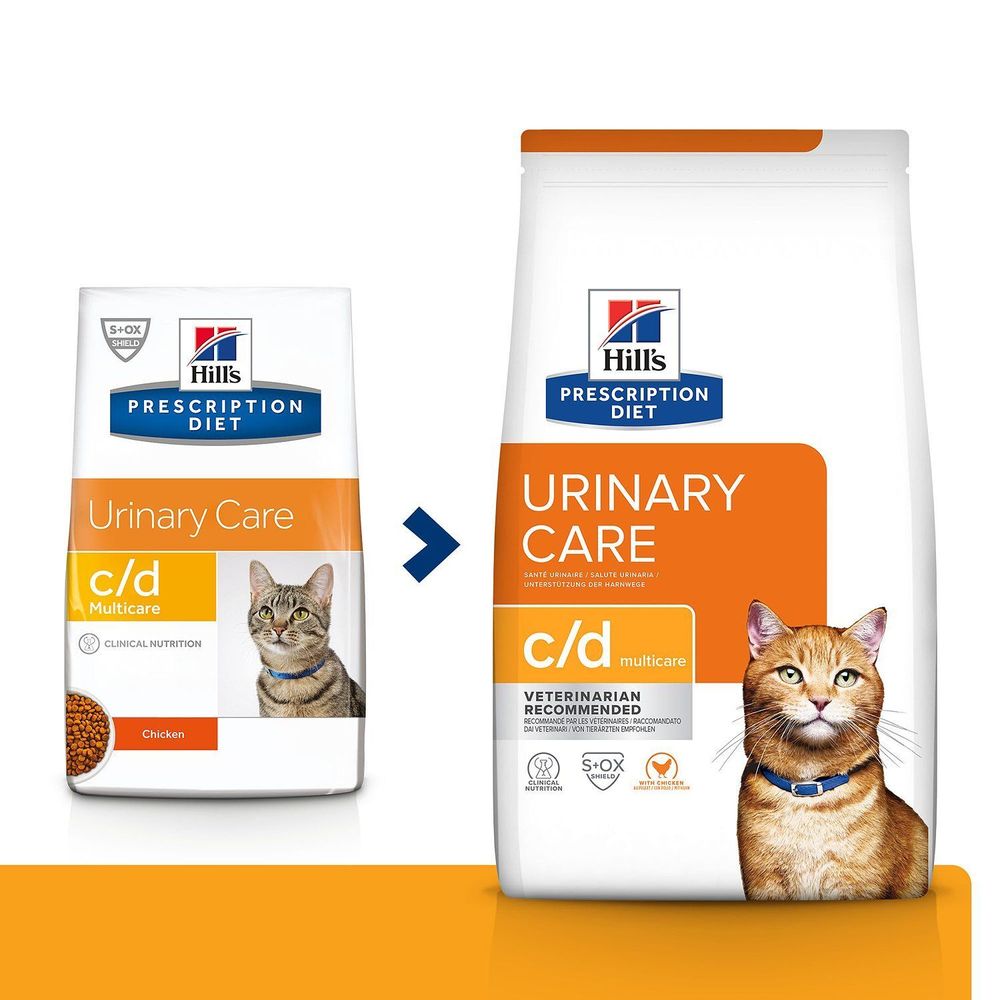 Сухой диетический корм Hill&#39;s Prescription Diet c/d Multicare Urinary Care для кошек при профилактике мкб, с курицей 8 кг