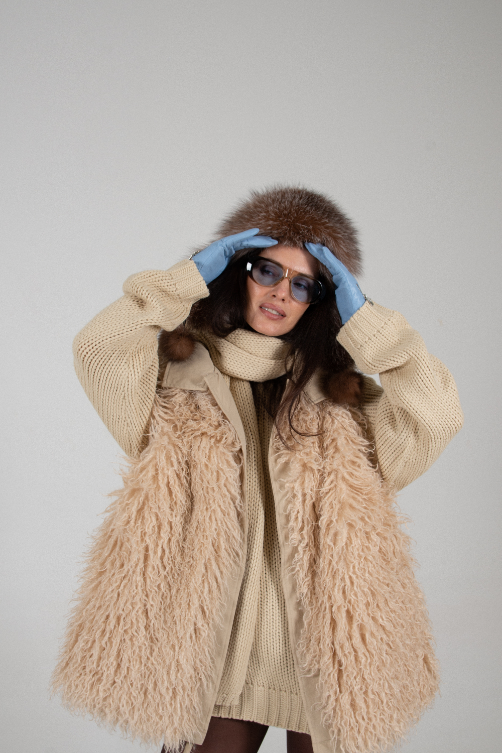 Жилет с мехом RIKKY