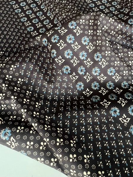 ЭТНО НАБИВКА НА ЧЕРОМ, ИМИТАЦИЯ, ПОЛОСКИ - 100% хлопок 2