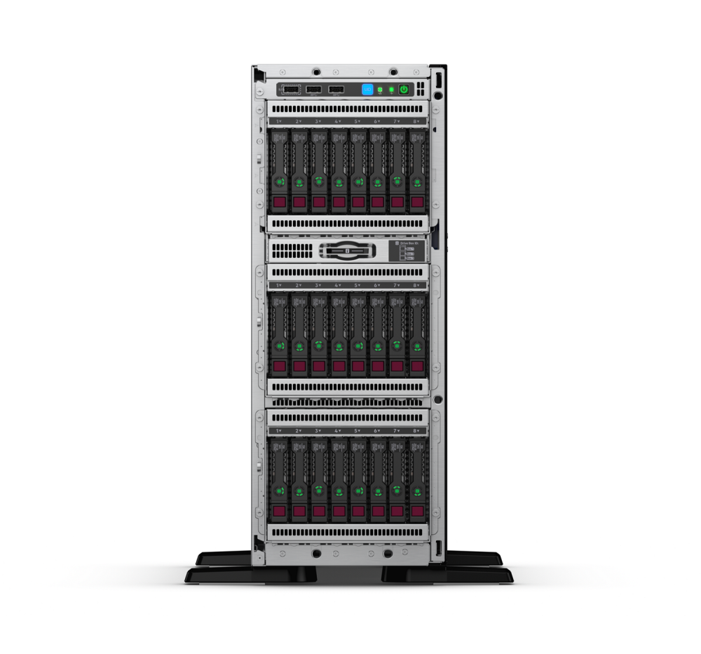 Башенный сервер - HP Enterprise ProLiant ML350  Gen10, 4U Башня, 8x 2.5“, 1x Xeon[4210R] 10 Cores, 16Gb, P21788-001