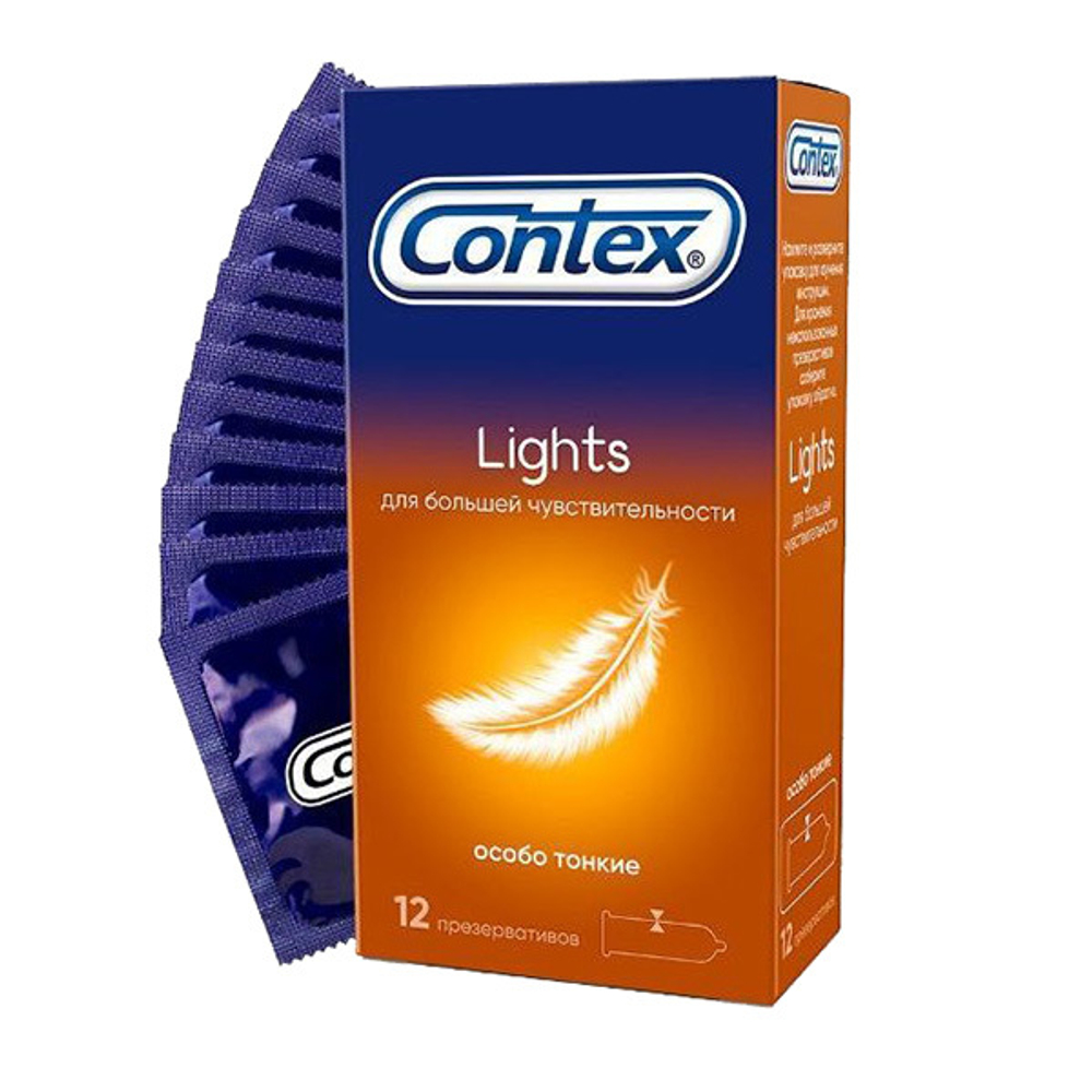 Особо тонкие презервативы Contex Lights 12шт