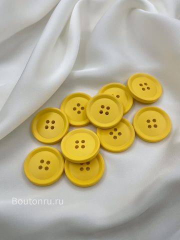 Пуговицы на прокол16 желтые