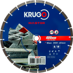 Диск алмазный Турбо сегментный KRUGO MASTER 400х3,2х25,4х12mm, 81074000274