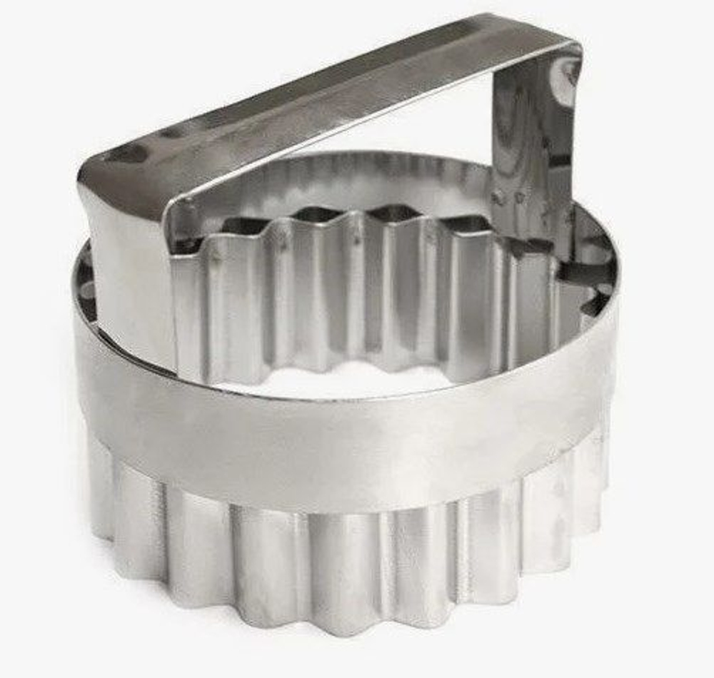 Высечка КОЛЬЦО гофрированное 120 мм с ручкой