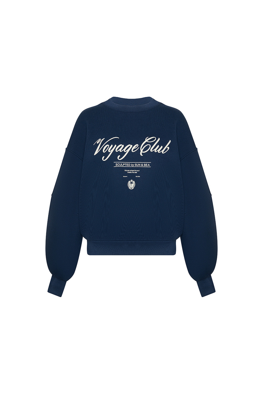 Свитшот с принтом Тёмно-синий