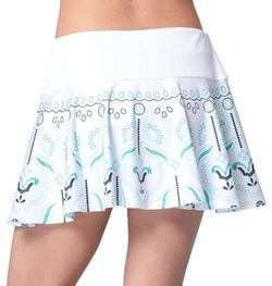 Теннисная юбка для девочки Lucky in Love Girls Eyelet You Win - white