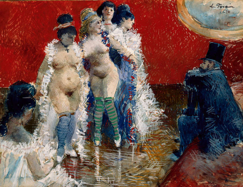 Jean-Louis Forain (1852-1931) - эротическое искусство французского художника