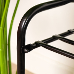 Полка для обуви, мет-л, 3 секц, 79х33х50 см, с сиден, чер, Nika, ЭТЛ3/Ч