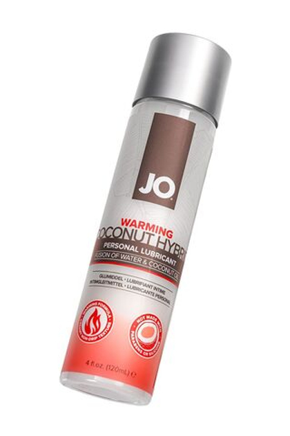 Гибридный лубрикант на основе воды и кокосового масла JO Coconut Hybrid Warming разогревающий, 120мл