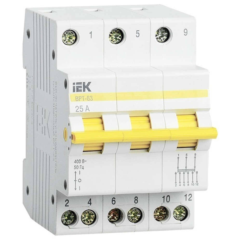 Выключатель-разъединитель трехпозиционный IEK MPR10-3-025