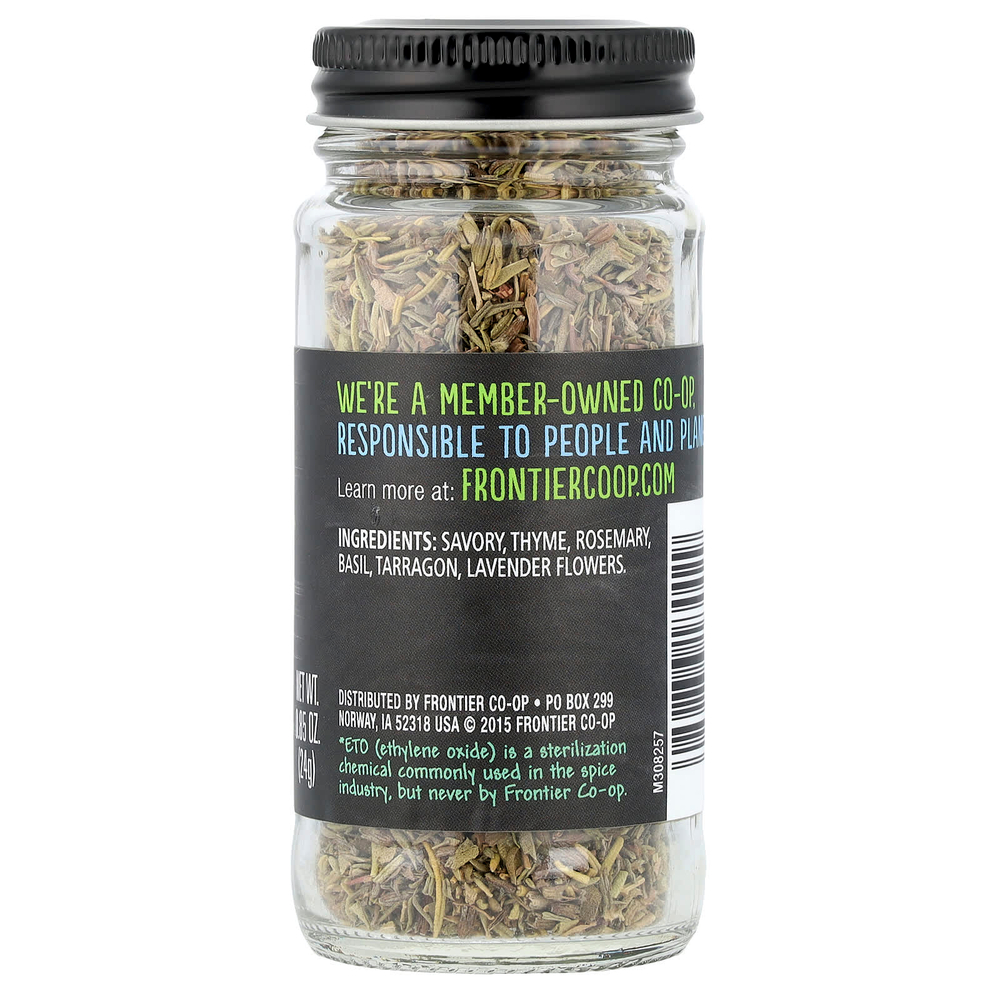 Frontier Co-op, Herbes De Provence, French Blend With Savory Lavender, 0.85 oz (24 g)