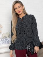 Блуза Анастейша (черная) Б15072-18М LT Collection