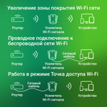 Wi-Fi усилитель сигнала DIGMA D-WR300 (300Мбит)