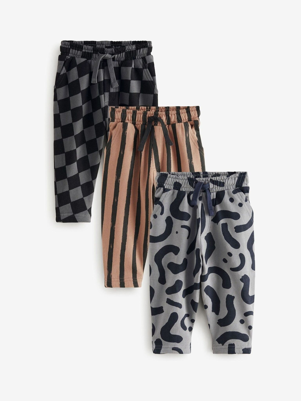 Спортивные брюки для мальчика Next B91-747, Серый, Коричневый