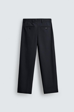 ZARA БРЮКИ ПРЯМОГО КРОЯ, МОРСКОЙ СИНИЙ