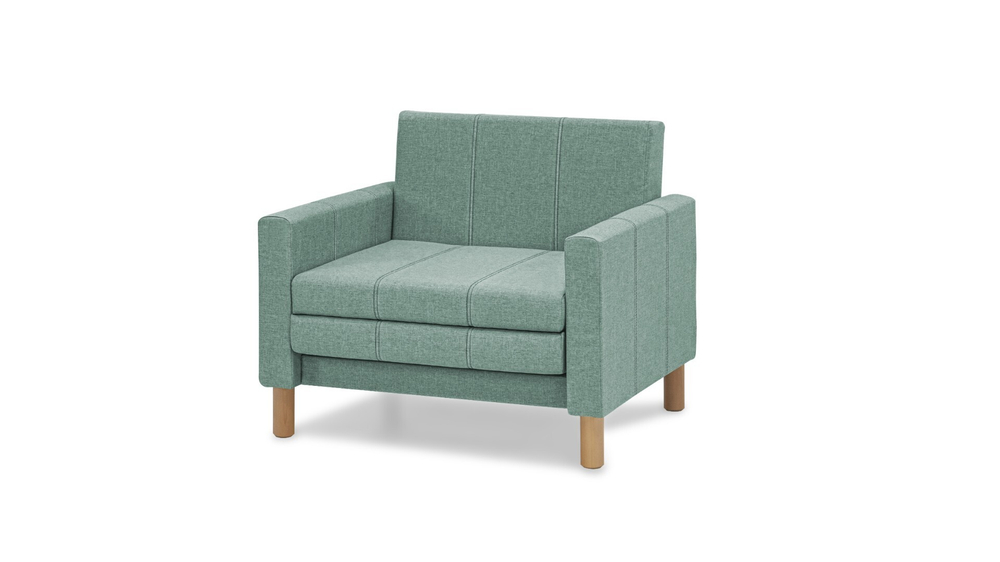 Кресло-кровать Уют Лайт Strong Plus 07 95*84*82 см, Зеленый Рогожка Выкатной Фиеста