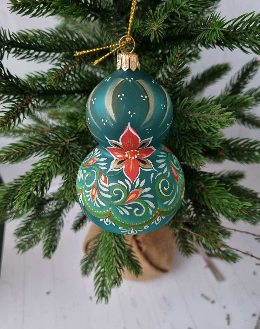 Матрешка стеклянная "Лягушка Царевна"